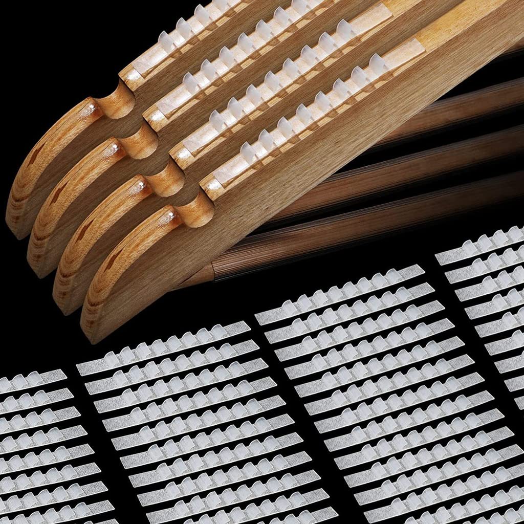 HASTHIP Non Slip Hanger Grips for Wood Hangers Clear Rubber Hanger Grip Adhesive Clothe Hanger Strip, Rubber Hangers Grip with Fins Clothes Hanger Strips Grippers for Clothes Hanger, 2.8 * 0.2'' HASTHIP Non Slip Hanger Grips for Wood Hangers Clear Rubber Hanger Grip Adhesive Clothe Hanger Strip, Rubber Hangers Grip with Fins Clothes Hanger Strips Grippers for Clothes Hanger, 2.8 * 0.2''